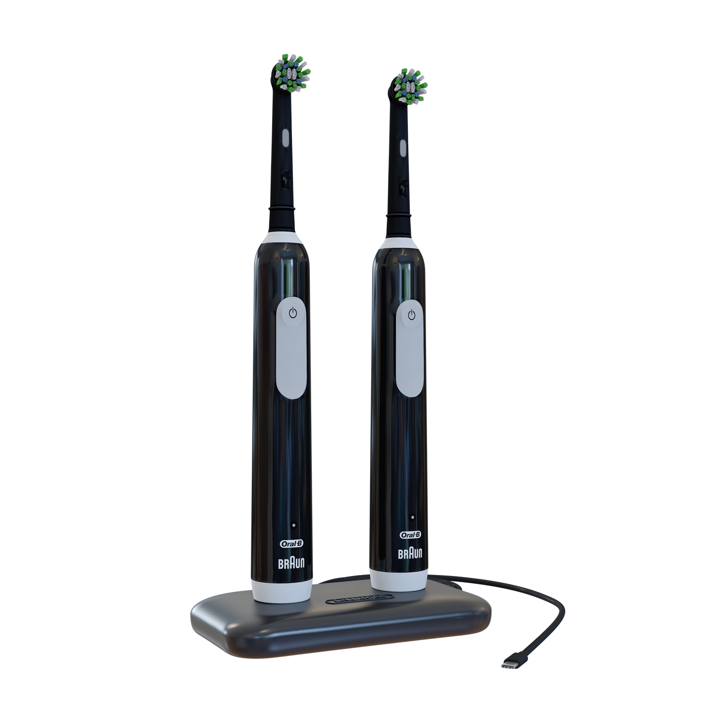 Compatible with Oral-B Round and Oval Charging Ports
