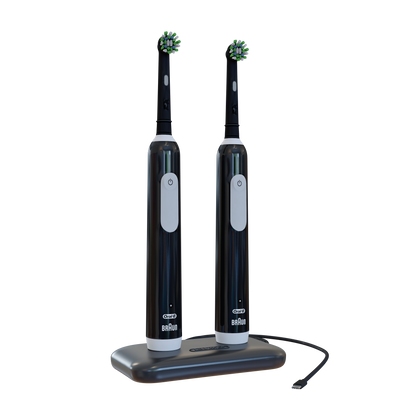 Compatible with Oral-B Round and Oval Charging Ports